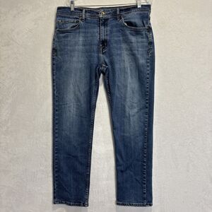 Devil Dog The Original Athletic Men's Size 36 X 30 Blue Medium Wash Straight Leg